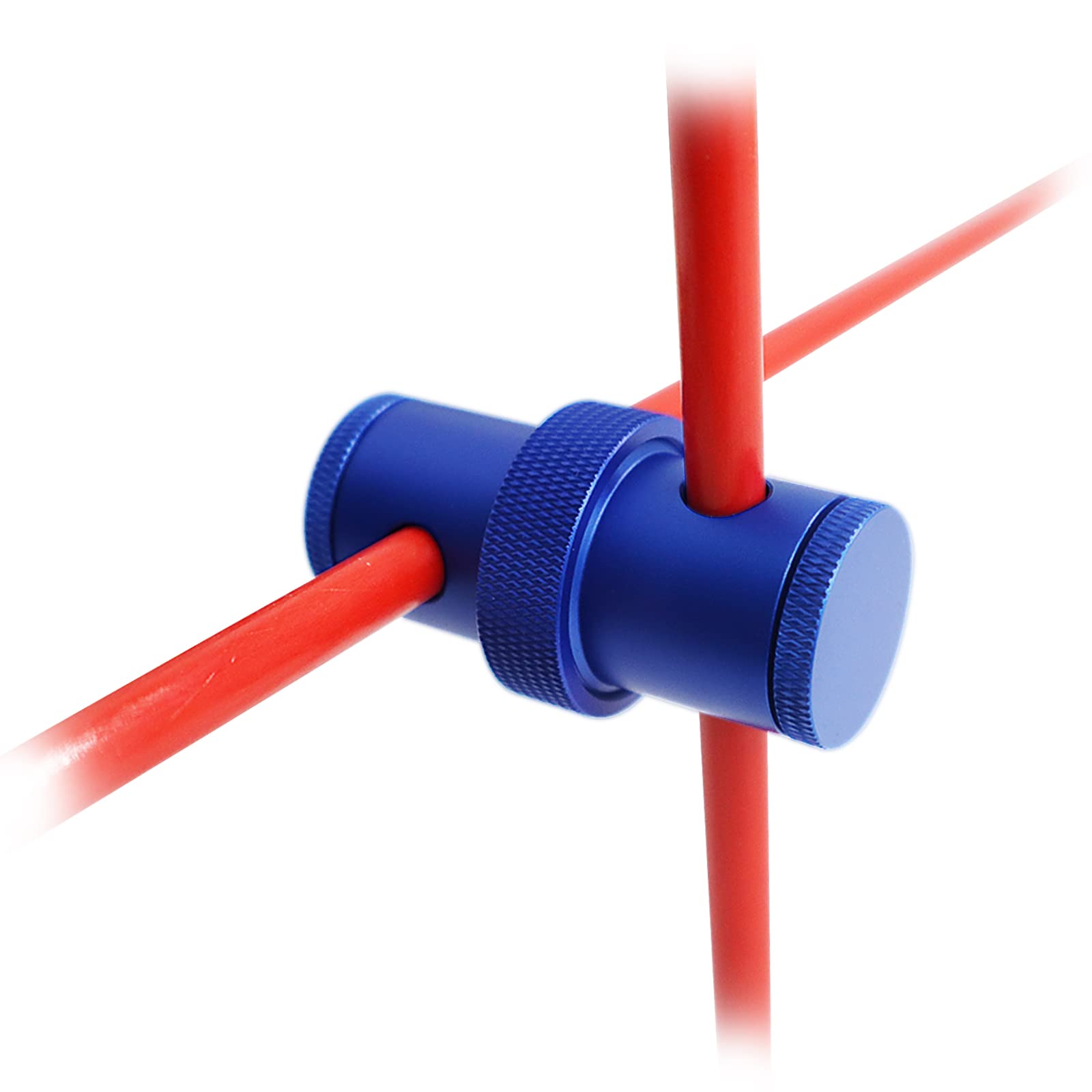 FINGER TEN Golf Alignment Stick Connector for Golf Swing Trainer Alignment Golf Swing Training Aid Indoor Outdoor, Alignment Sticks Not Included (Blue)