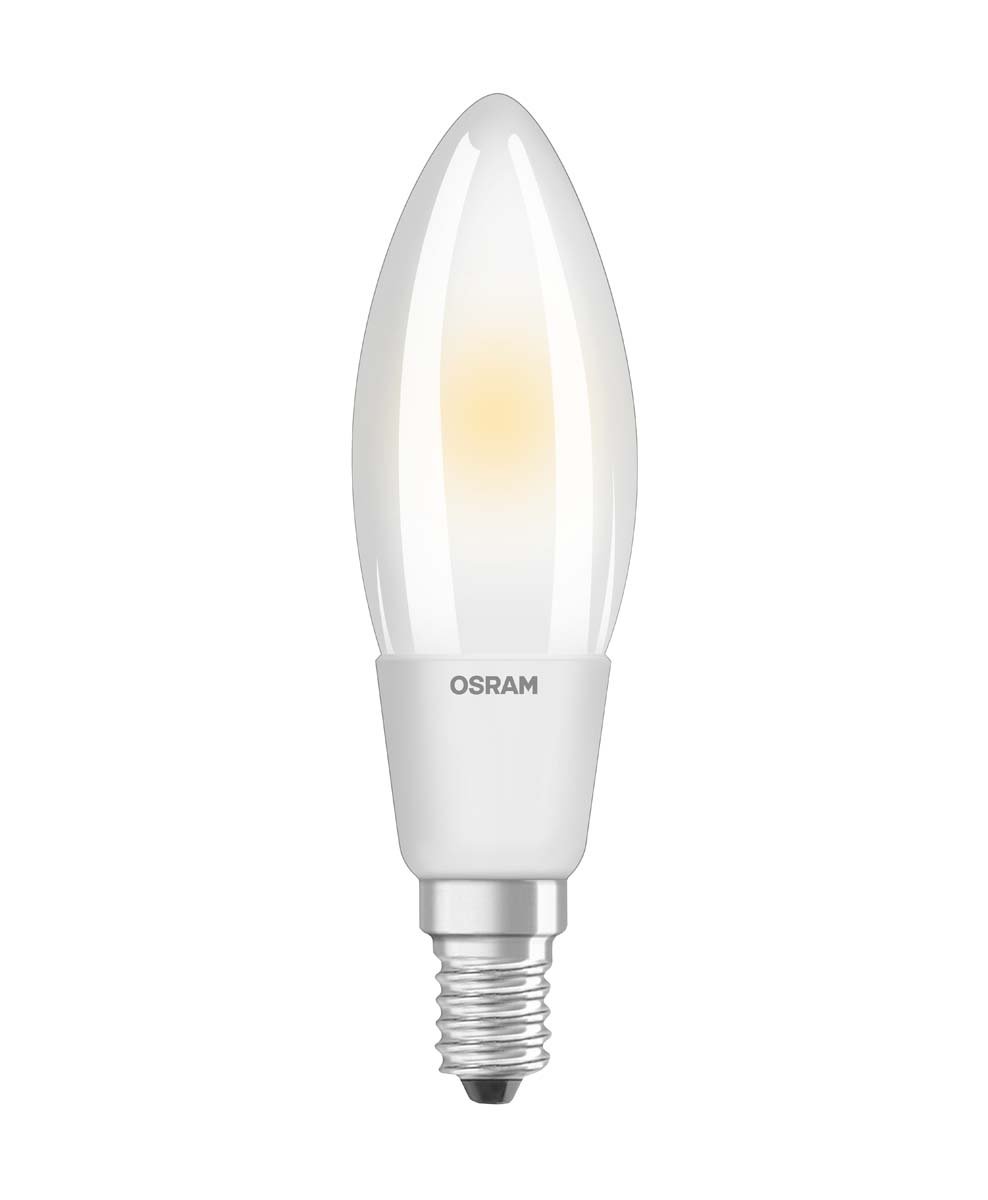 OSRAM LED lamp / Base: E14 / Warm White / 2700 K / 6 W / replacement for 60 W Incandescent bulb / LED Retrofit CLASSIC B [Energy efficiency class A++] / pack of 6