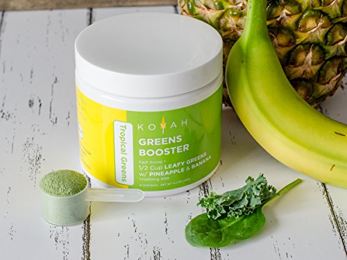image for KOYAH - Organic Leafy Greens Booster Powder - Tropical Greens: 1 Scoop
