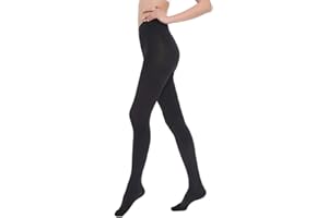 SKYFOXE Medical Compression Pantyhose Stockings for Women Men - Plus Size Opaque Support 20-30mmHg Firm Graduated Hose Tights, Treatment Swelling, Edema Varicose Veins, Closed Toe Black S
