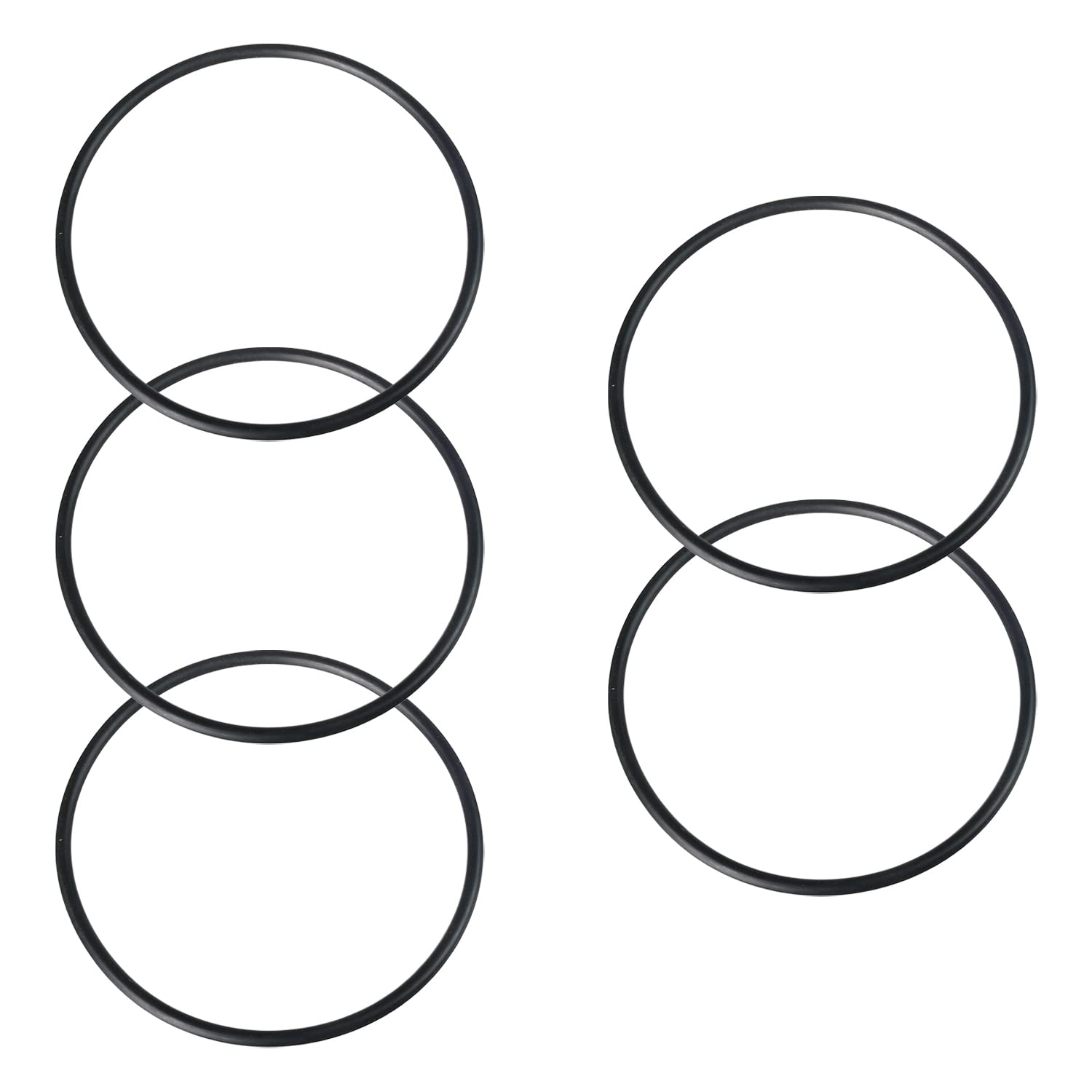Othmro 5pcs Rubber O-Rings, Nitrile Rubber Washers Seal O Rings 145mm OD 138mm ID 3.5mm Width, Sealing Gasket for Plumbing, Auto Quick Repair