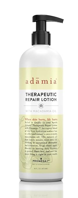 Adamia Therapeutic Repair Lotion With Macadamia Nut Oil And Promega-7, 16 Ounce (858837005053)