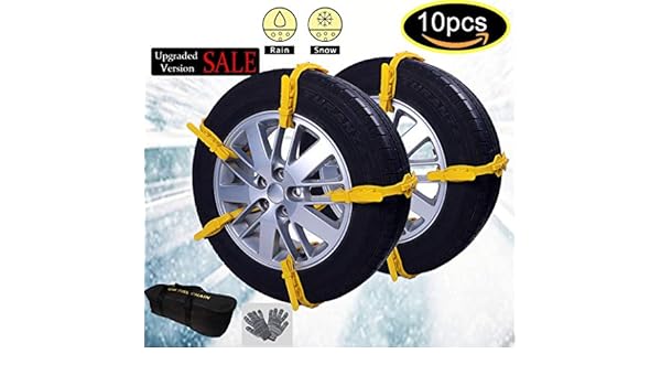 Amazon.com: Car Snow Chains Snow Tire Chains Anti-Slip Tire ...