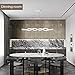 EverFlowery Modern Chandelier, Fashion Contemporary Led Wave Shape Pendant Light, Stylish Hanging Ceiling Fixture with Adjustable Height for Dining Living Room Kitchen Island, 50W Cool White=6500K
