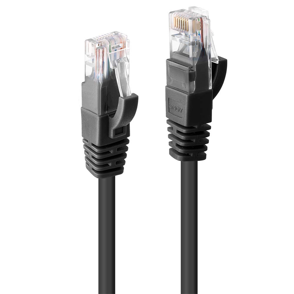 Lindy 5m Cat.6 U/UTP Ethernet Cable, Black