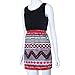 DATEWORK Women Sleeveless Evening Party Cocktail Mini Dress (M)