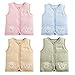 Monvecle Baby Warm Vests Unisex Infant to Toddler Padded Waistcoat (2T-3T, Pink)
