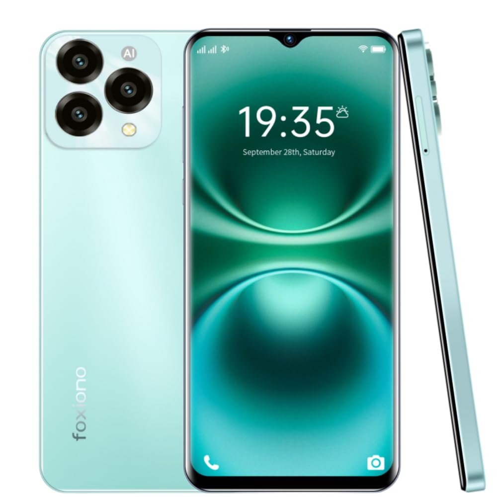 Photo 1 of Cell Phone, Android Smartphone Unlocked, Octa-Core 6.52" HD+ 90Hz Display,4000mAh Battery, Perfect for Teenagers, 8(4+4)+64GB/1TB TF, 13MP Camera, 4G Dual SIM Unlocked Phones Android Phone ?Green?
