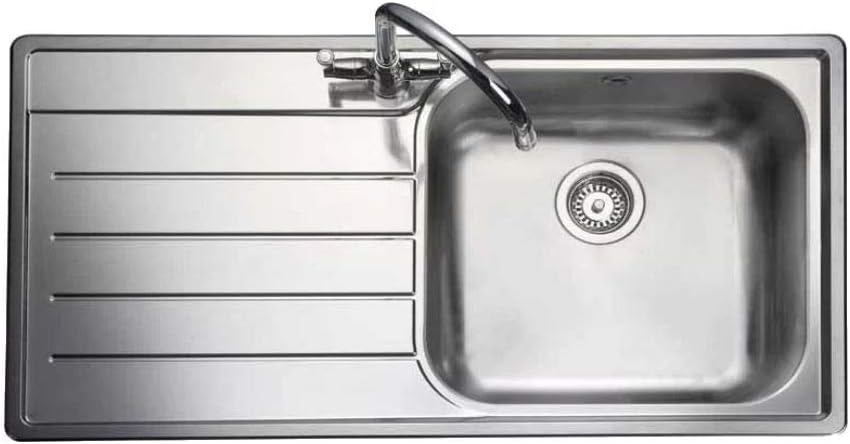 Rangemaster OL9851 Sink with Flush-mount sink, Rectangular, Stainless steel, 1 Bowls, Rectangular