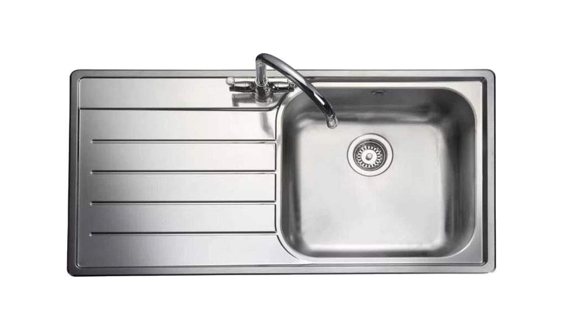 Rangemaster OL9851 Sink with Flush-mount sink, Rectangular, Stainless steel, 1 Bowls, Rectangular