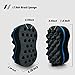 Hair Twist Sponge Big Holes Curl Brush Double Sided Wave Sponge Men and Women Hair Care Tool Kit Tutorial For Dreads Locking Twist Afro Curling Coils (Set of 4)