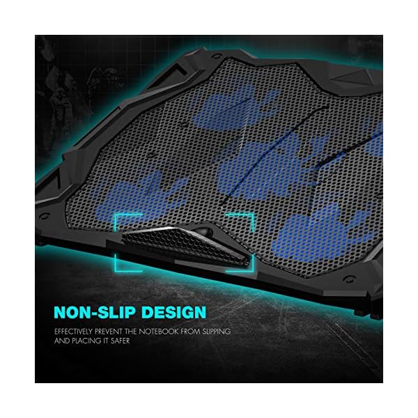 havit-Laptop-Cooling-Pad-Computer-Quiet-Cooler-with-5-Quiet-Fans-and-2-USB-Ports-Portable-Cooling-Stand-with-LED-Light-for-14-17-Inch-Laptopblue havit Laptop Cooling Pad Computer Quiet Cooler with 5 Quiet Fans and 2 USB Ports, Portable Cooling Stand with LED Light…