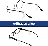 WLLHYF Silicone Glasses Ear Cushions 10 Pairs Anti Slip Clear White view 7