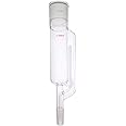 Laboy Glass Soxhlet Extractor Tube 55/50 Top Joint 24/40 Bottom with Siphon Tube Joint Apparatus Fat Extraction Body Organic Chemistry Essential Oil Extractor Lab Glassware