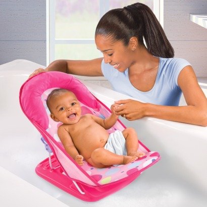 Summer Infant Deluxe Baby Girl Bather 3 Position Pink - Thumbnail 2