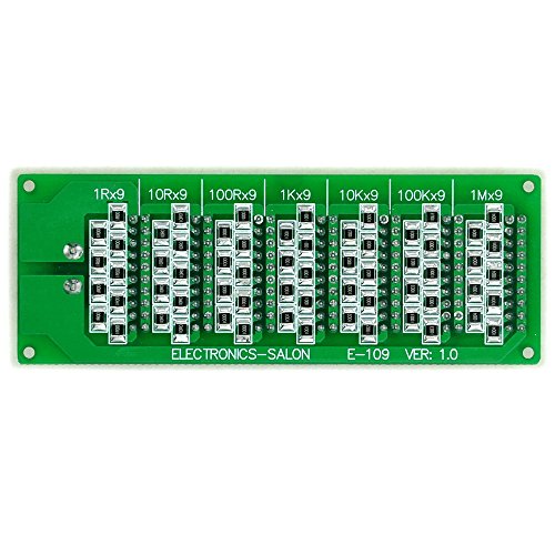 Electronics-Salon 1R - 9999999R Seven Decade Programmable Resistor Board, Step 1R, 1%, 1/2 Watt.