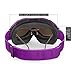 OutdoorMaster OTG Ski Goggles - Over Glasses Ski/Snowboard Goggles for Men, Women & Youth - 100% UV Protection (Purple Frame + VLT 15.8% Grey Lens with Full REVO Blue)