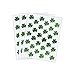 Amscan Shamrock Metallic Foil Sticker Sheets - 6