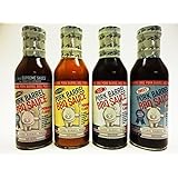 Pork Barrel BBQ Sauce Sampler Pack- Original, Mustard, Sweet and Carolina Vinegar 14oz