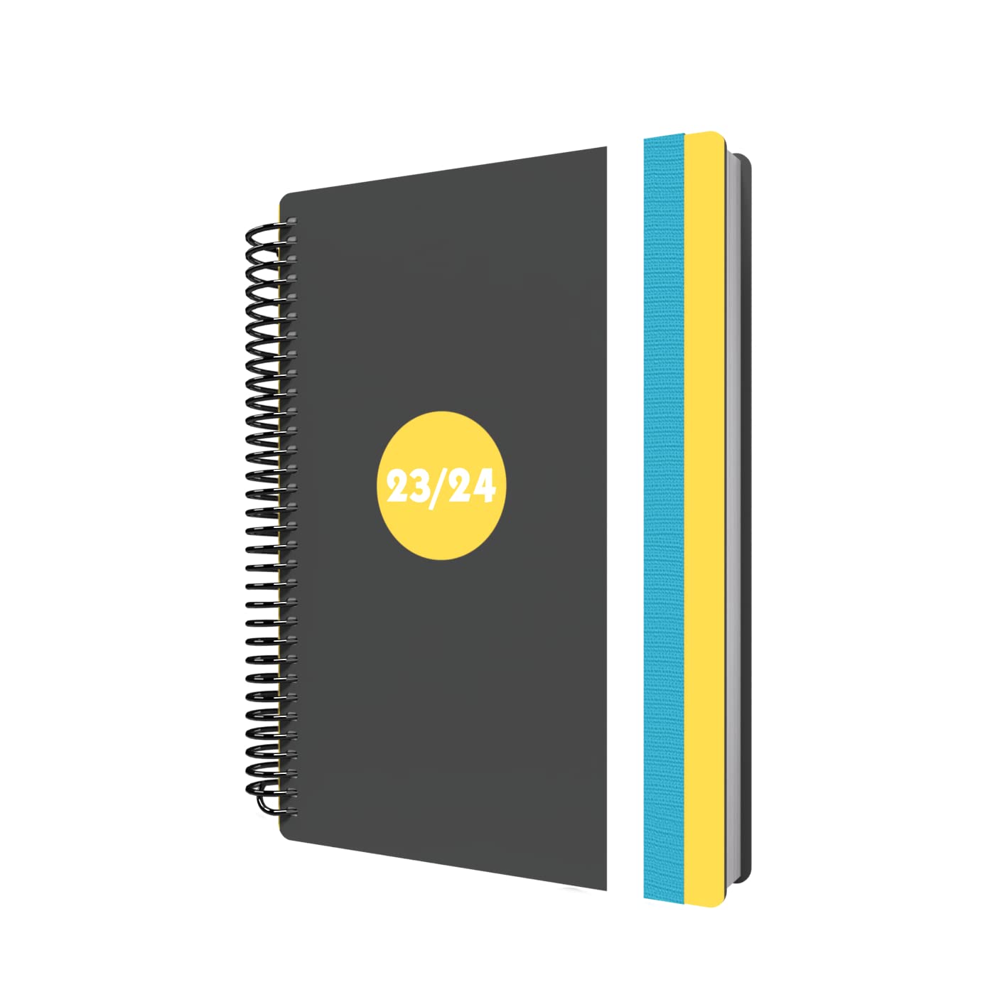 Collins Debden Collins Delta Academic 2023-24 A5 Day To Page Mid Year Diary Planner School, College or University Term Journal - August 2023 to August 2024 - Yellow - FP51M.45-2324