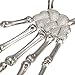 Silver Cool Punk Rock Skeleton Skull Hand Bone Ring Bracelet
