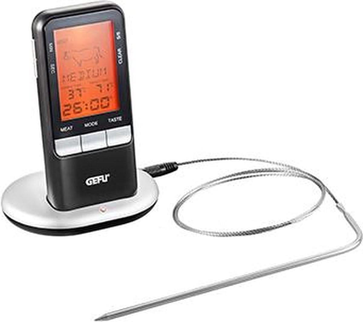 Gefu "Handi Digital Radio Roast Thermometer with Timer, Stainless Steel, Multi-Colour
