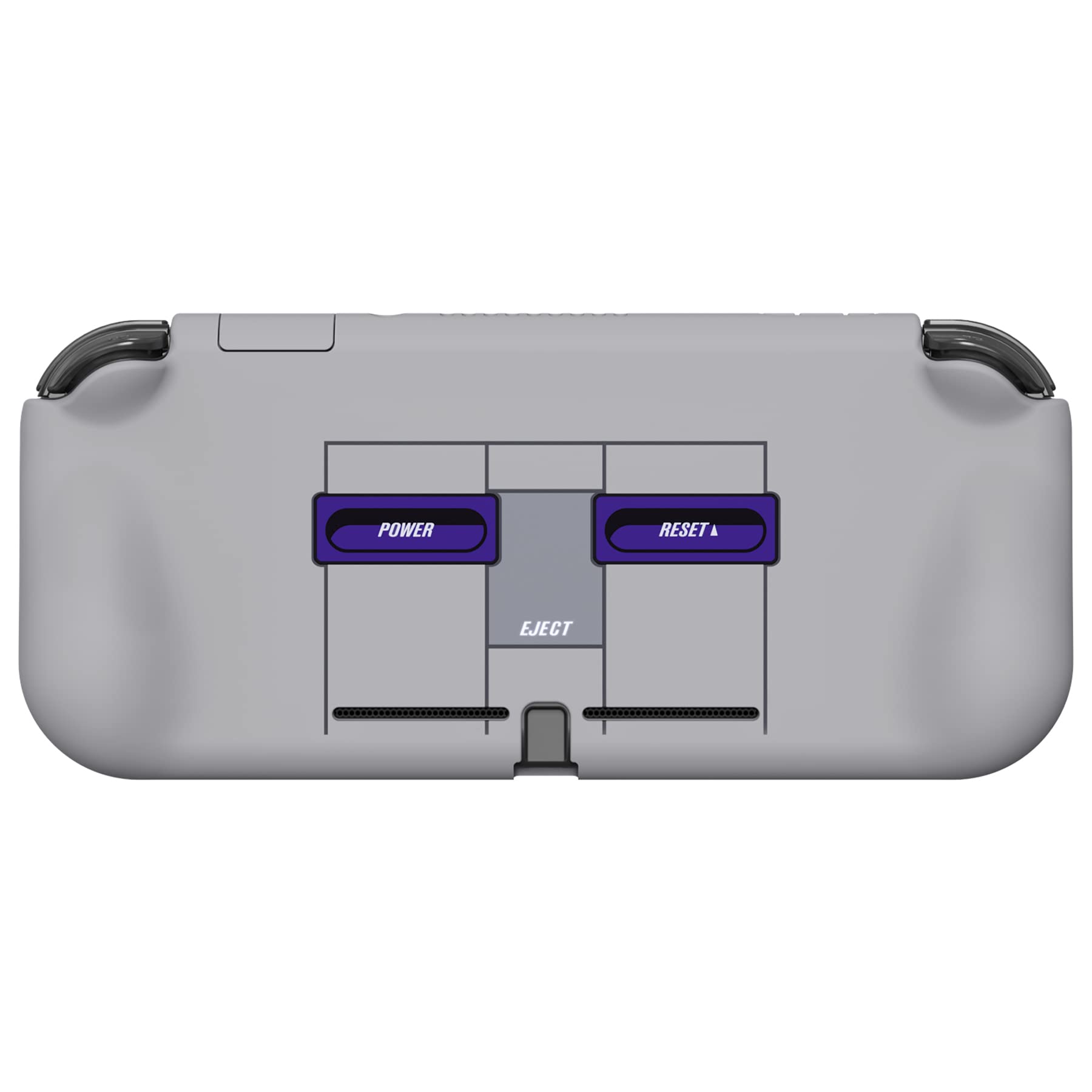 PlayVital ZealProtect Protective Case for Nintendo Switch Lite, Hard Shell Ergonomic Grip Cover for Nintendo Switch Lite w/Screen Protector & Thumb Grip Caps & Button Caps - Classics SNES Style