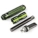 Newsfana EDC Alloy Fire starter Waterproof Magnesium flint stone CNC gear pocket outdoor(Green)