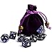 Polyhedral Dice Sets Blue Galaxy Dice Great for Dungeons and Dragons & Tabletop Games, RGP & DnD Games, Math & MTG