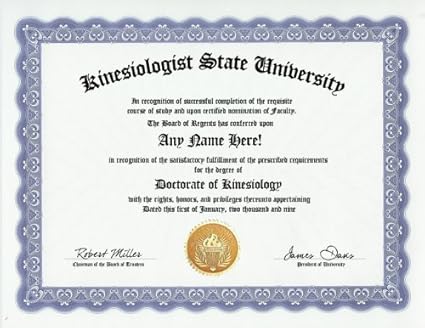 Amazon Com Kinesiologist Kinesiology Degree Custom Gag