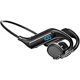 Yenwot Bone Conduction Headphones Bluetooth Open Ear Earphones Wireless On Ear Headphones Up to 38 Hours Playtime Sport Wireless Headset for Running,Cycling, Hiking, Driving