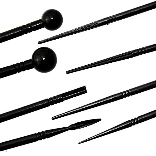 BIGTEDDY - 13pcs Polymer Modeling Clay Sculpting Tools, Dotting Pen, Silicone Tips, Ball Stylus, Pottery Ceramic Clay Indentation Tools Set Also for Cake Fondant Decoration and Nail Art