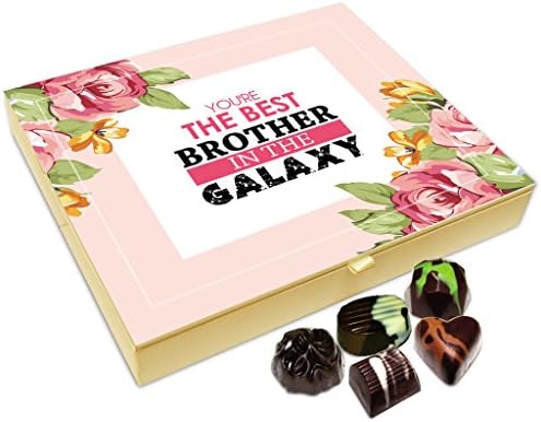 Chocholik Rakhi Gift Box - Best Brother in The Galaxy Chocolate Box for Brother - 20pc