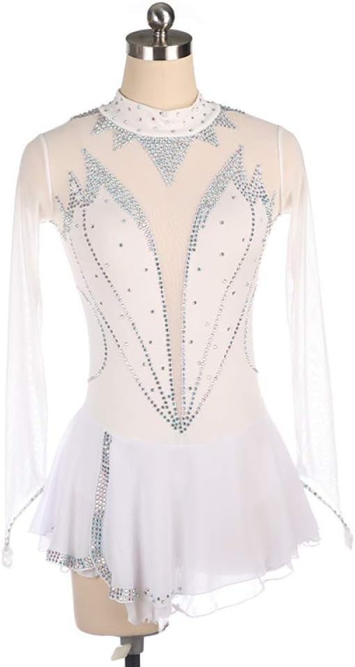 DIRI Figure Ice Skating Dress Dance Costume Performance Clothing Child Adult Girl Performance Costume Competition Skirt