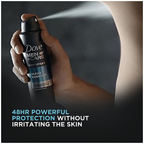 Dove Men+Care Dry Spray Antiperspirant Deodorant, Sensitive Shield
