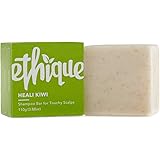 Ethique Dandruff Shampoo Bar for Itchy Scalps, Heali Kiwi - Sustainable Natural Anti-Dandruff Shampoo, Plastic Free, pH Balan