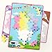 PLUS PLUS - BIG - BIG Picture Puzzles, Pastel Color Mix - Construction Building Stem Toy, Interlocking Large Puzzle Blocks for Toddlers and Preschool