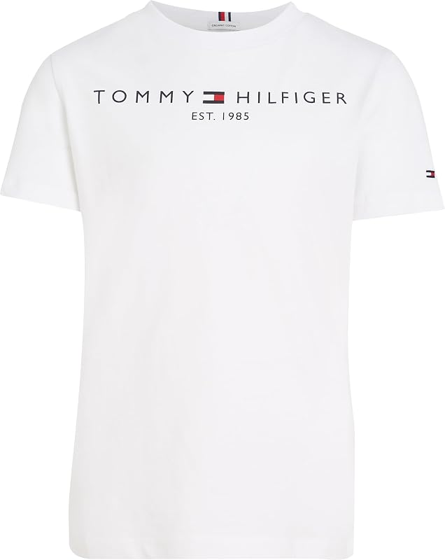 T-Shirt Manches Courtes Enfant Unisexe Essential Tee Col Ras-du-Cou, Blanc (White), 14 Ans — photo 1 sur 6