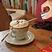 SMARTED Stainless Steel Coffee Milk Frother with Stand and Brush Hand held Electric Battery Powered