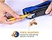 Bostitch Office Dynamo 4 in 1 Standup Stapler, Includes 420 Staples, 20 Sheet Capacity, Integrated Pencil Sharpener, Staple Remover & Staple Storage, Blue