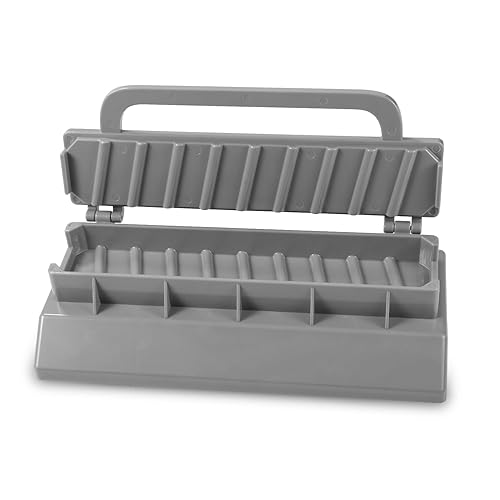 Kebab Maker, Plastic Kebab Maker Machine Manual Kabob Mould Barbecue Skewers Press Kebab Maker Reusable Easy Kebab Maker Grill for Outdoor Party Kebab BBQ Gadget Barbecue Turkish (Grey)