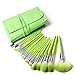 Kuulee Professional 24Pcs Makeup Brush Set Tools Make-Up Toiletry Kit Wool Make Up Brush Set Cosmetic Brush With Bag