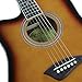 Kona K2LTSB Left-Handed Acoustic Electric Dreadnought Cutaway Guitar in Tobacco Sunburst Finish