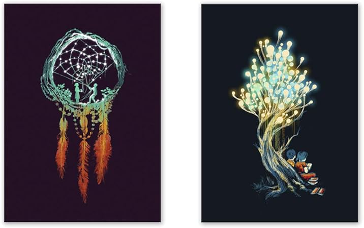 Rousier Murale Motif Abstrait Peinture Murale De Chambre D Enfant Decorations Murales Tableau Elegant Peinture Modern Tableaux Home Deco Mur Art Pour Chambre Hotel Salle Cadeau Noel 25 35cm 2pc Amazon Fr Cuisine Maison