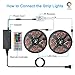 ANOOVV Led Strip Lights Waterproof, DC12V 33Ft 300leds 5050RGB Led Light Strip with Flexible 3M Tape IR DIY Controller 44Key Remote, 5A Power Supply for Kitchen, Bedroom, Sitting Room