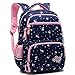 MIFULGOO Kids Girls School Backpack with Chest Strap Princess Cute Big Elementary Bookbag (Medium, Royalblue)