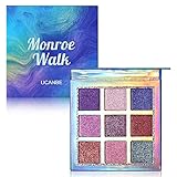 UCANBE Professional Eye shadow Palette Pigmented Matte Shimmer 9 Colors Eyeshadow Palette Blendable Waterproof Long Lasting Eye Shadow Makeup (Monroe Walk)