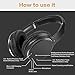 Active Noise Cancelling Headphones, Bluetooth Headphones with Microphone Hi-Fi Deep Bass Wireless Headphones Over Ear for All 3.5 mm Jack Devicesthumb 3