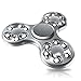 Fidget Spinner, HoneyAKE Tri Finger Spinner EDC Fidget Toy High Speed Stainless Steel Bearing Metal Material Hand Spinner for ADD ADHD Focus Anxiety Stress Relief Boredom Killing Time (Silver)