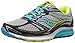 Saucony Women's Guide 9 Running Shoe, Grey/Blue/Citron, 5 M US